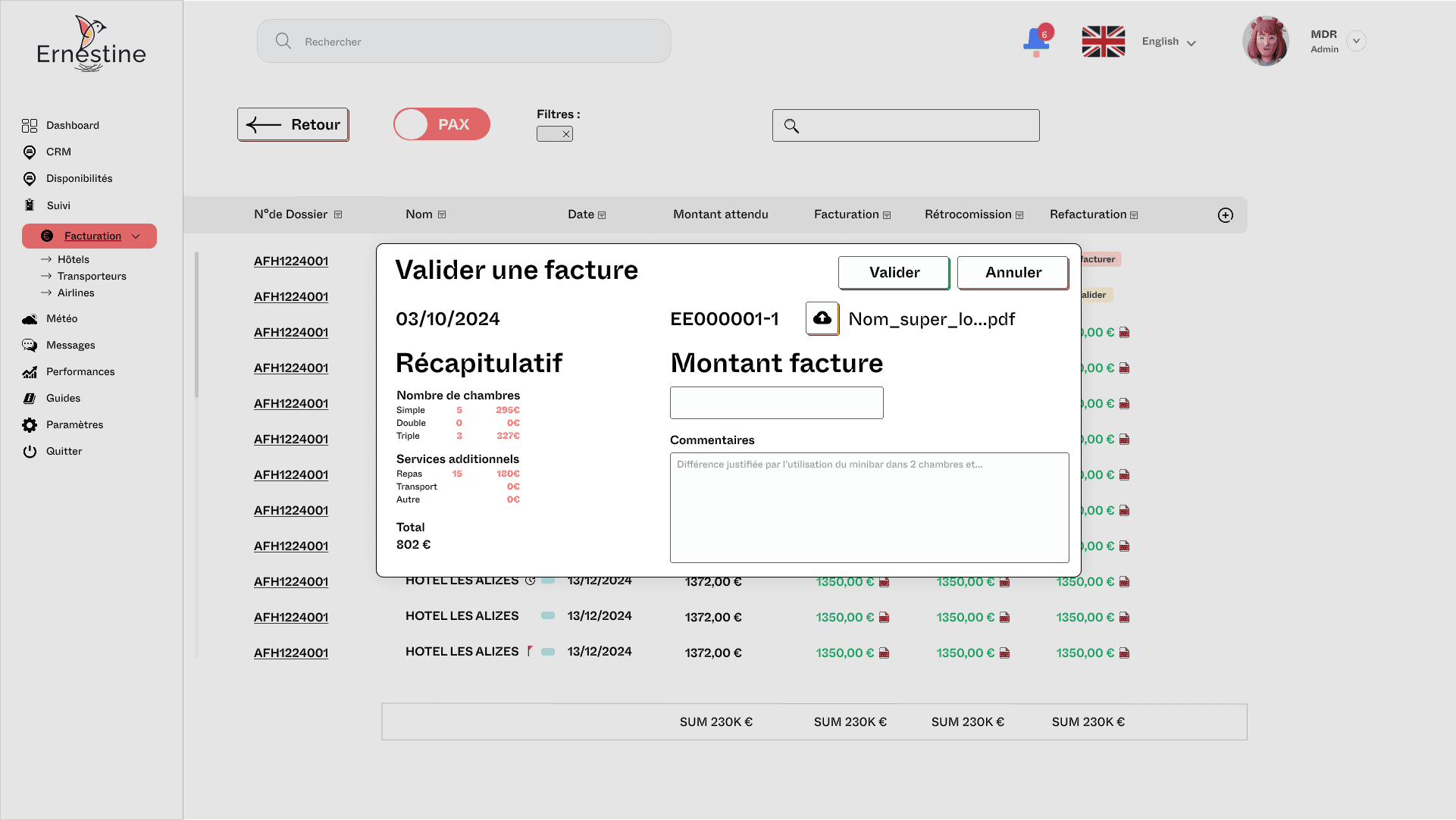 ernestine web app 50