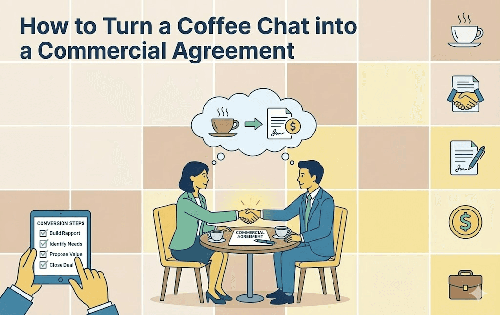 How to Turn a Coffee Chat into a Commercial Agreement