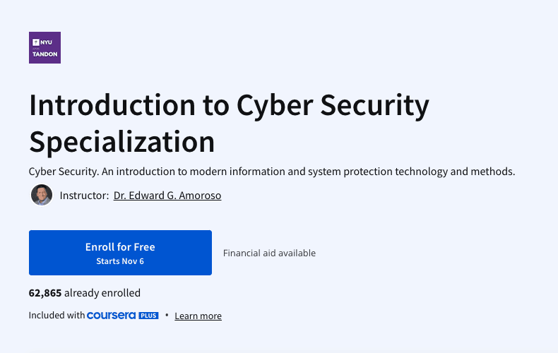 Cyber Security Specialization