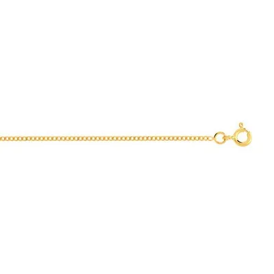 Chaîne maille gourmette en or jaune 750