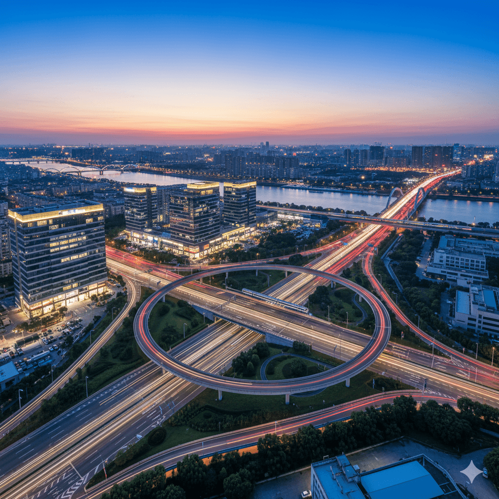 M3M Lucknow highway interchange and city network