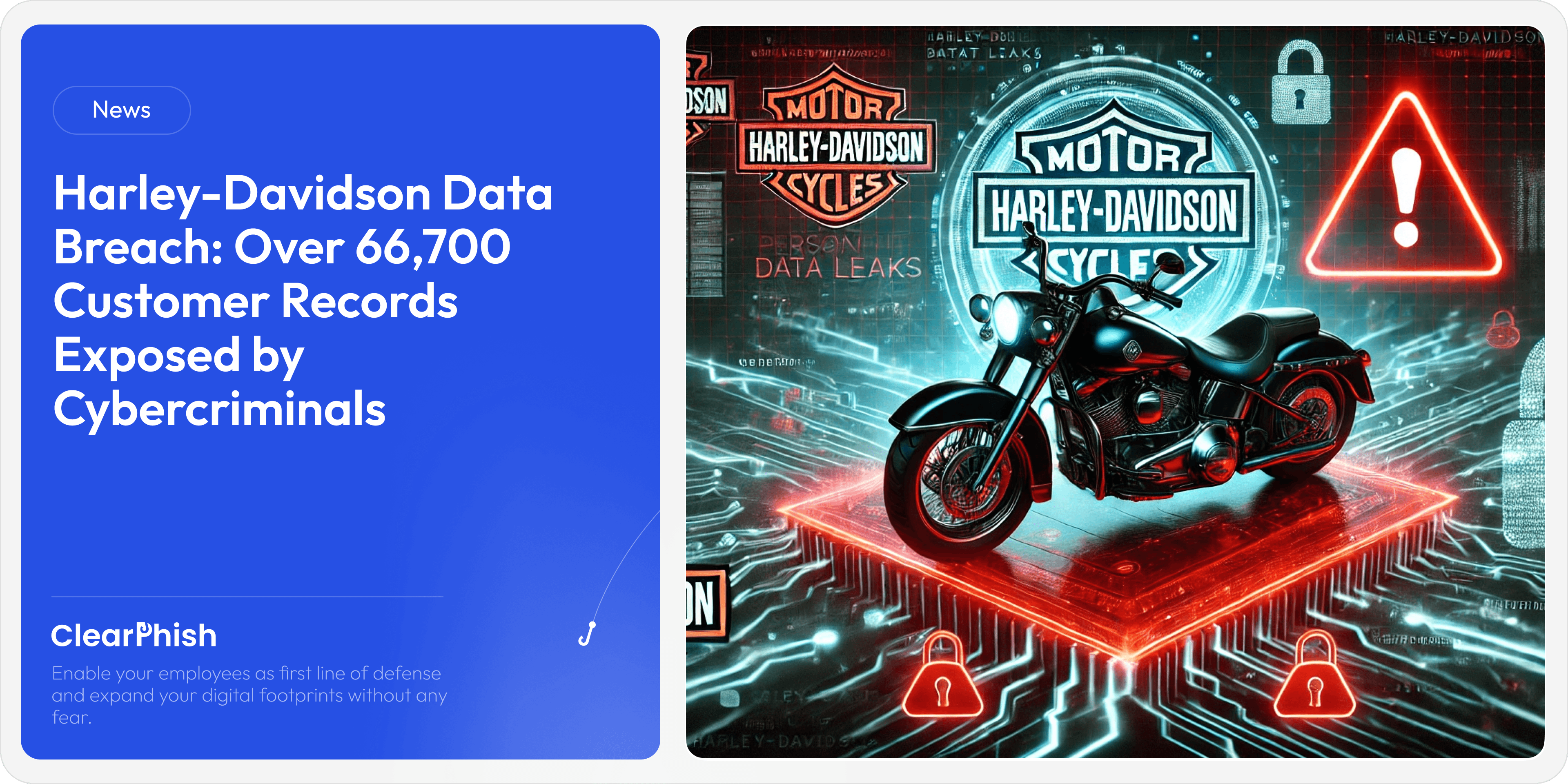 Harley-Davidson Data Breach: Over 66,700 Customer Records Exposed by Cybercriminals