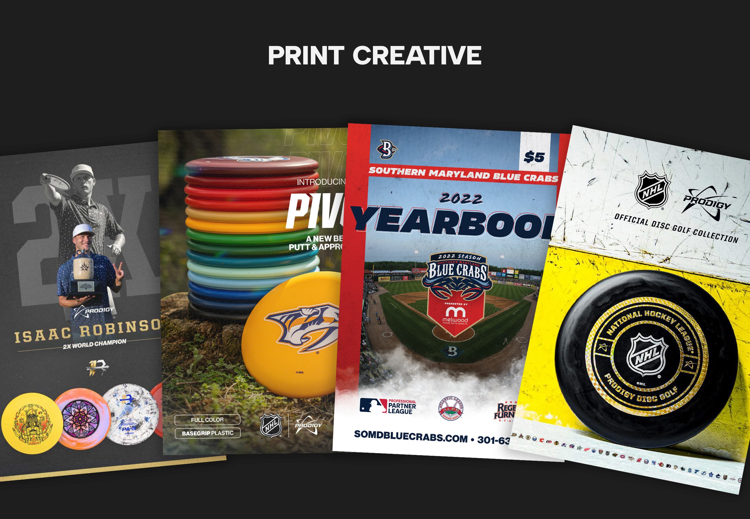 Various covers for print. 