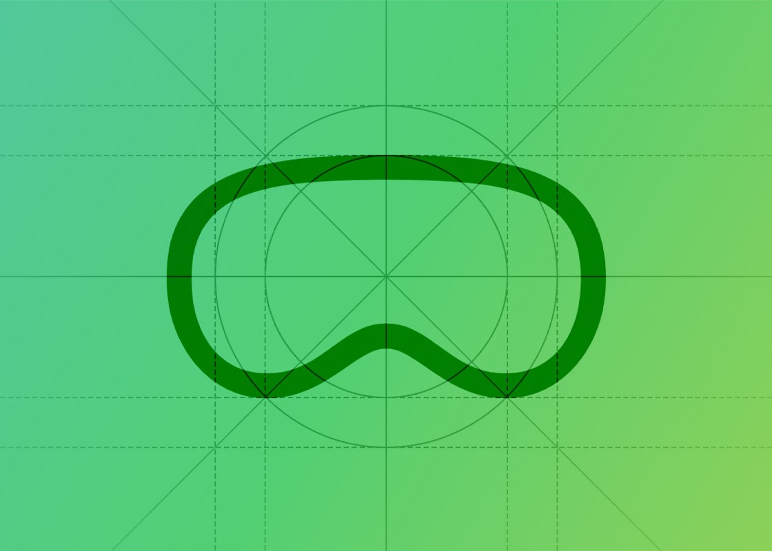 An app icon diagram of the Apple Vision Pro developers section from the official website