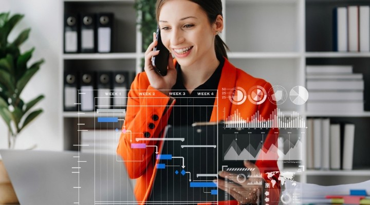 Psychologist using Practice Management Software in her practice