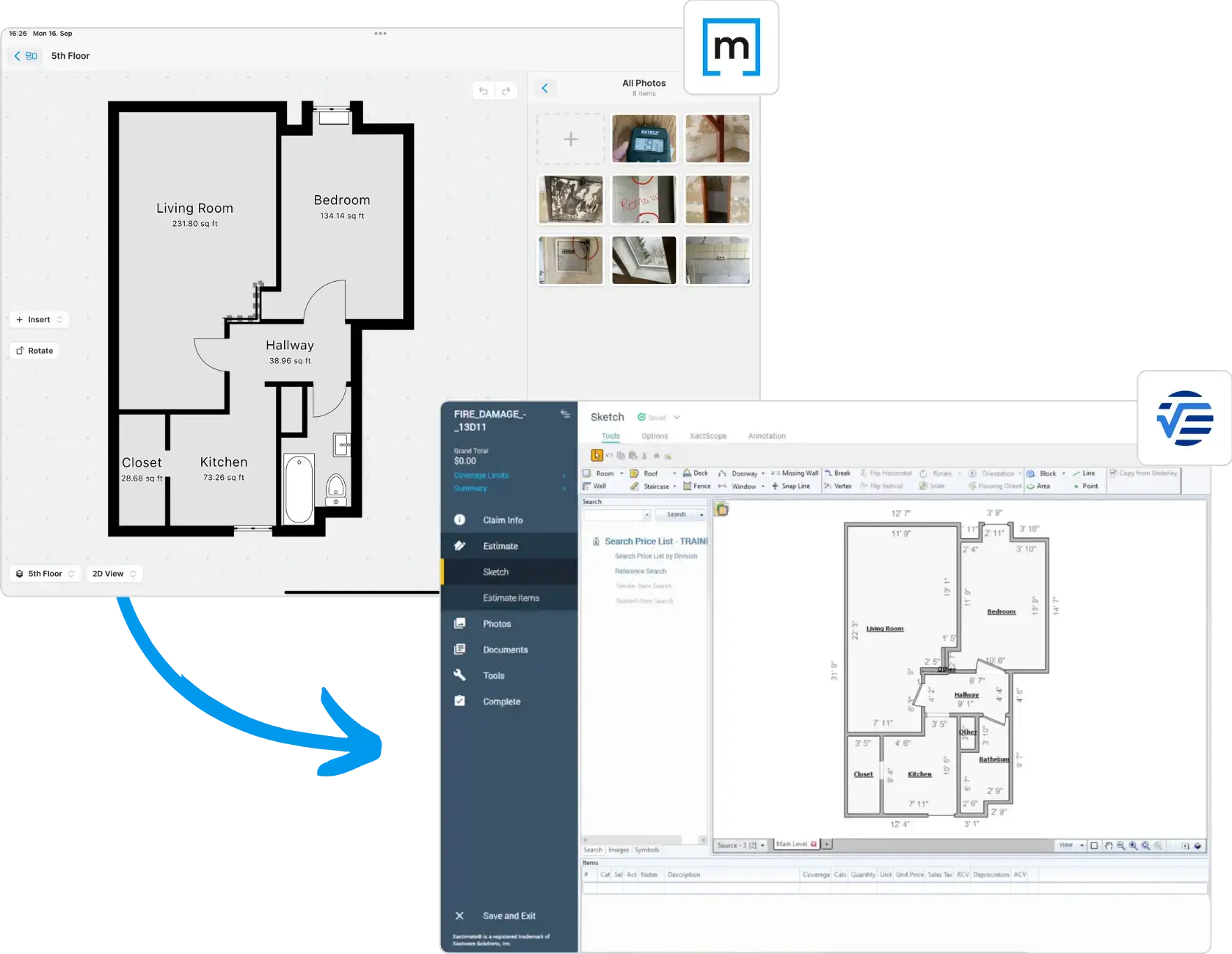 magicplan ESX sent to 