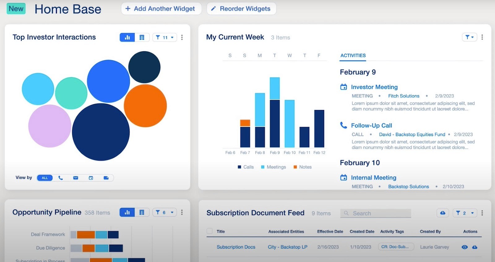 Backstop Solutions Dashboard