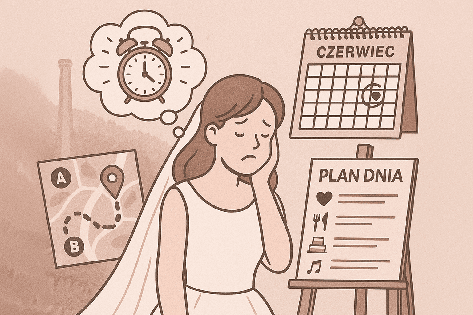 Brak logistyki i planu dnia ślubu