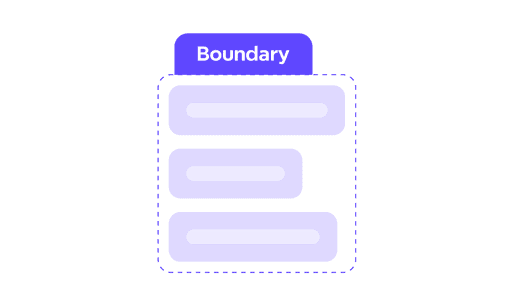 Xmind Boundary with visible outline structure layout for grouping related topics.