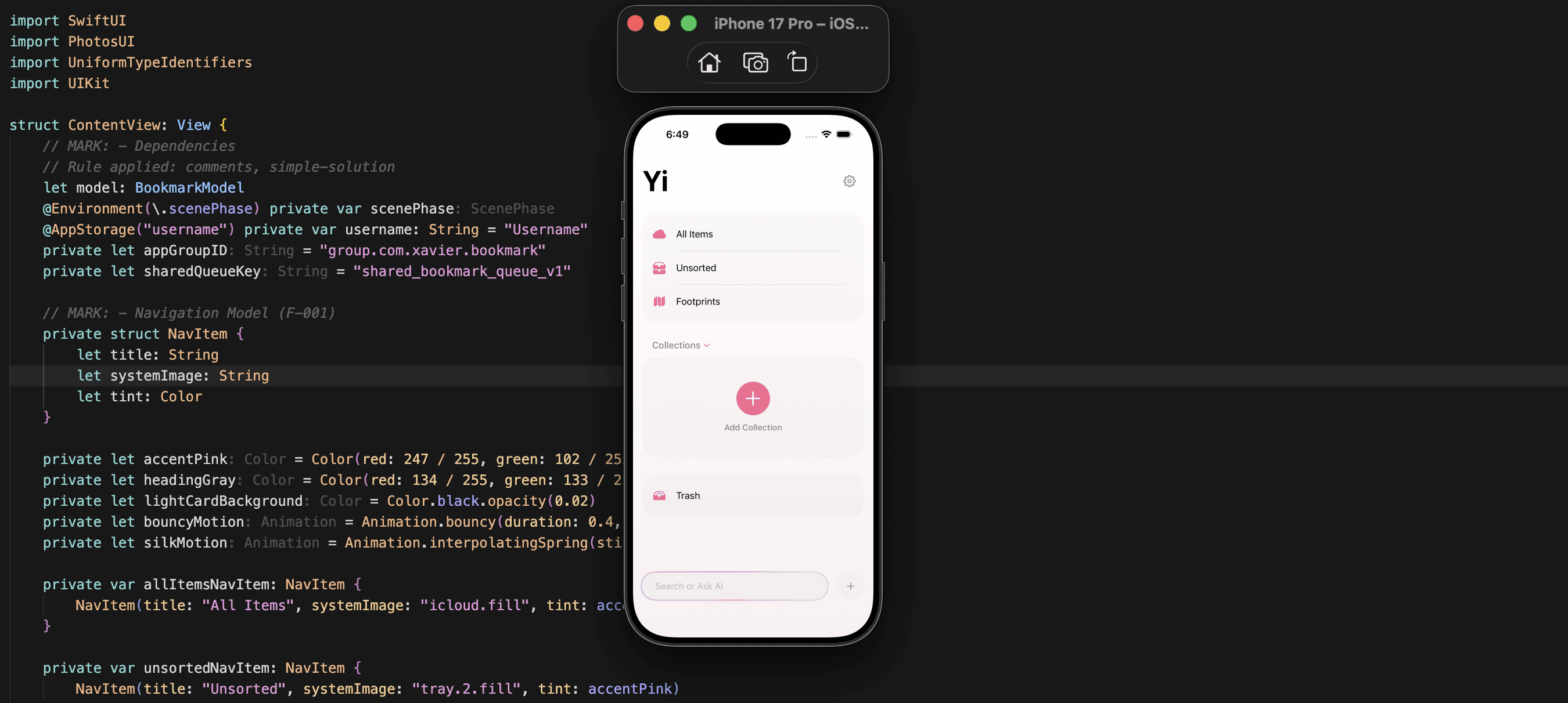 Upload Cursor IDE / Code Screenshot