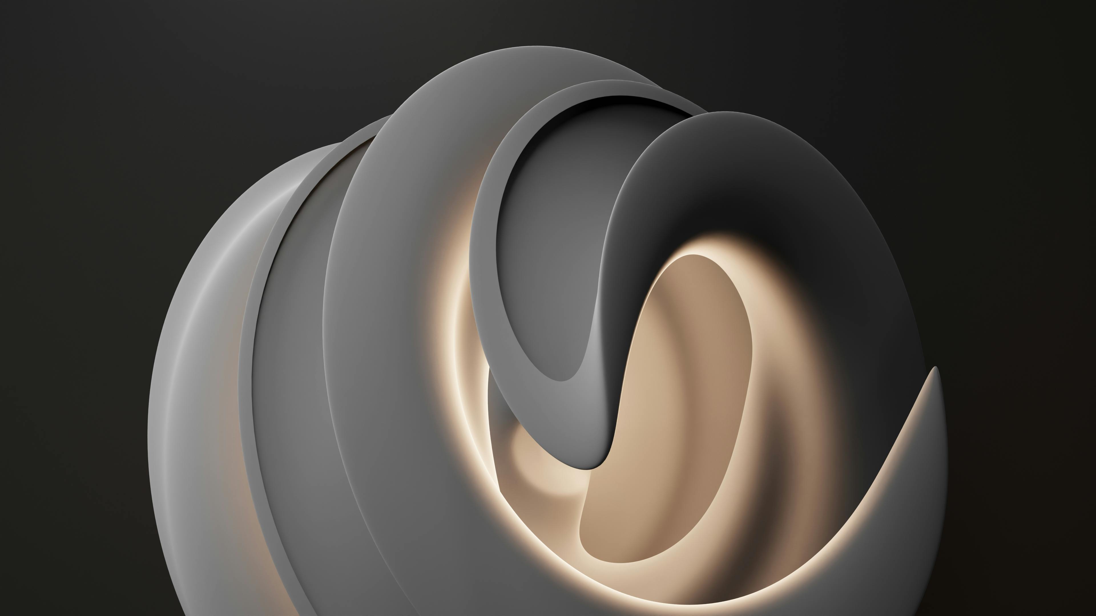 Black, grey and ambient light graphic.