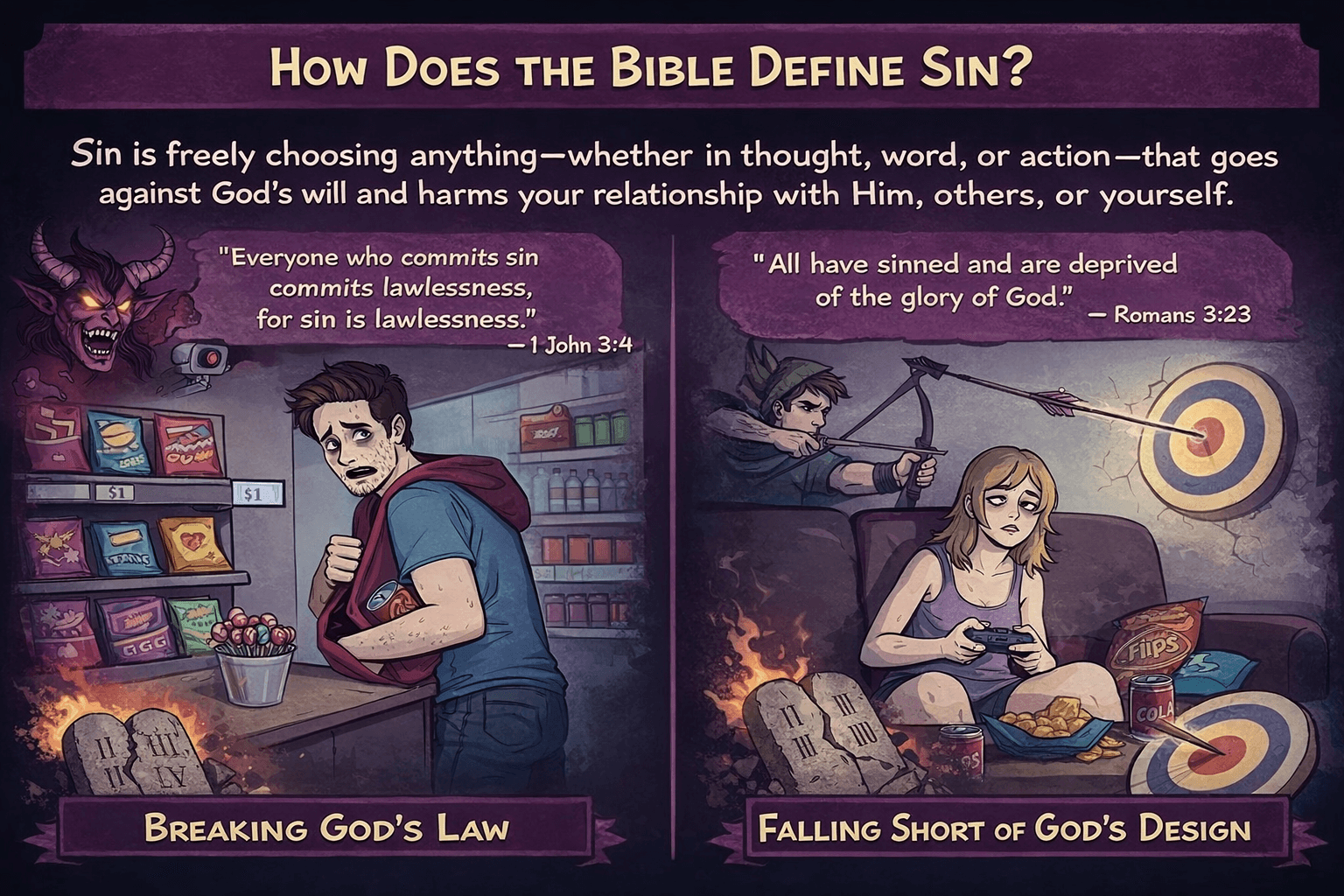 how does the bible define sin?