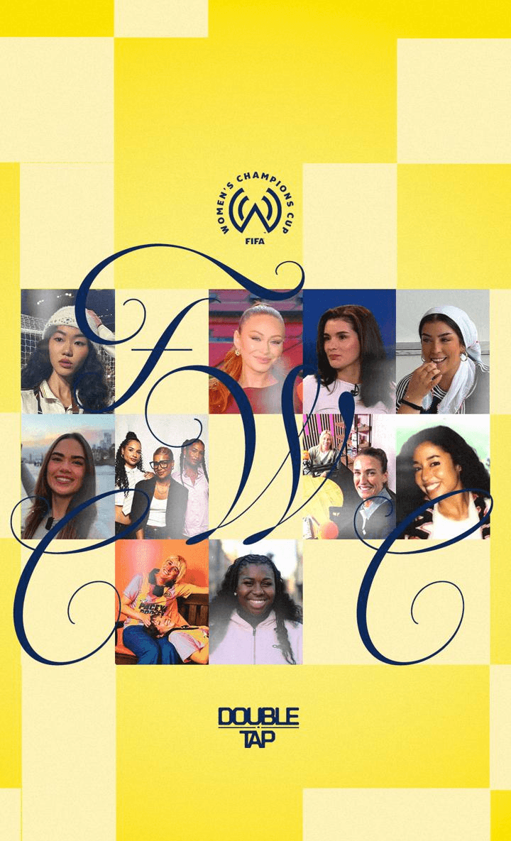 FIFA womens champions cup in collaboration with Double Tap global football creator agency