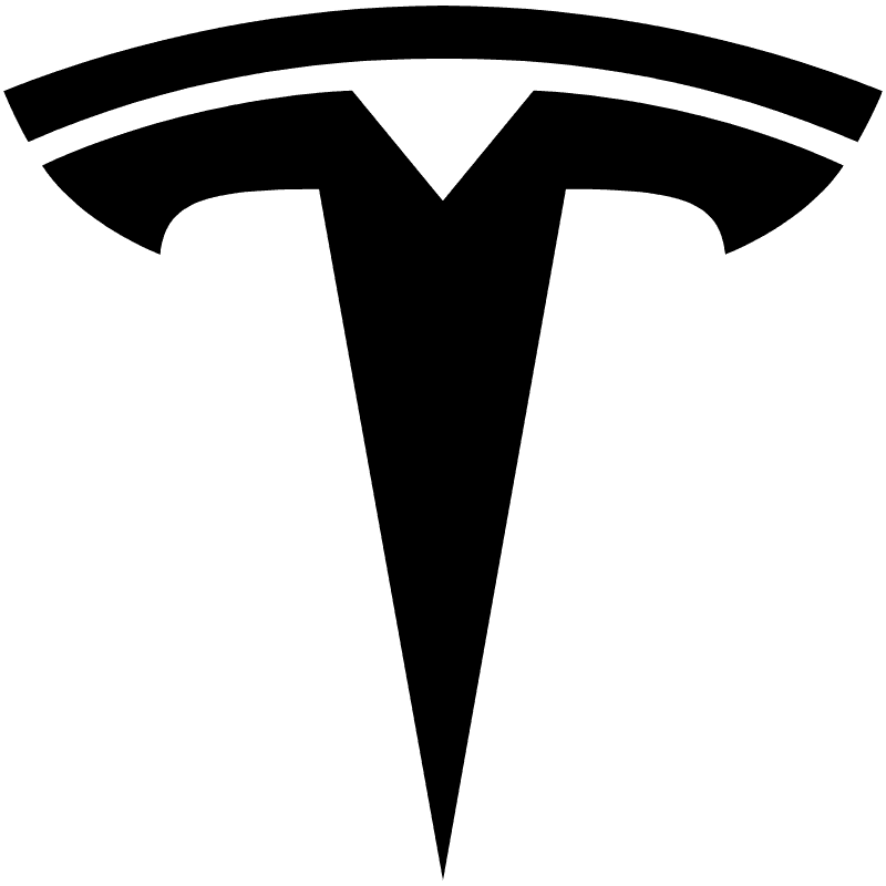 EV slim laden met Tesla logo