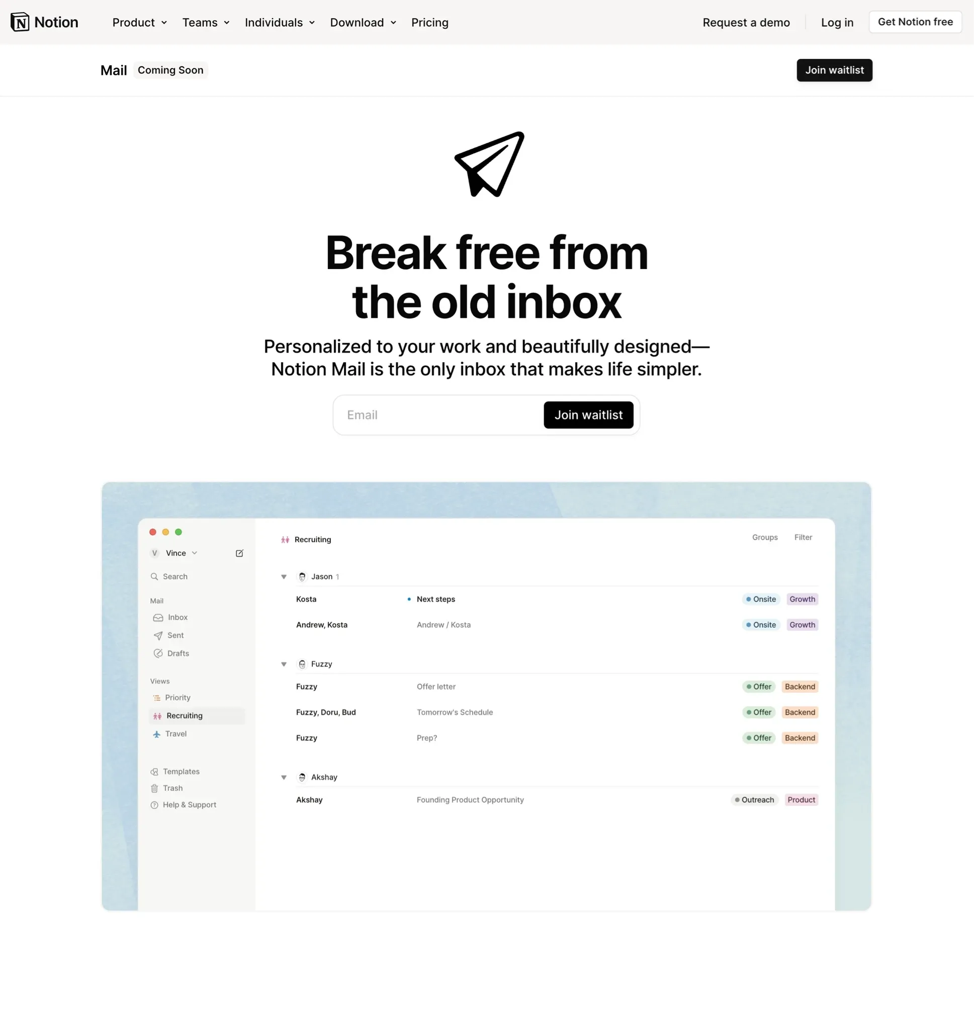 Notion Mail
