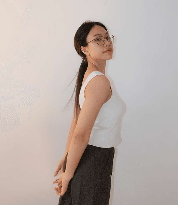 Woman planning about structure