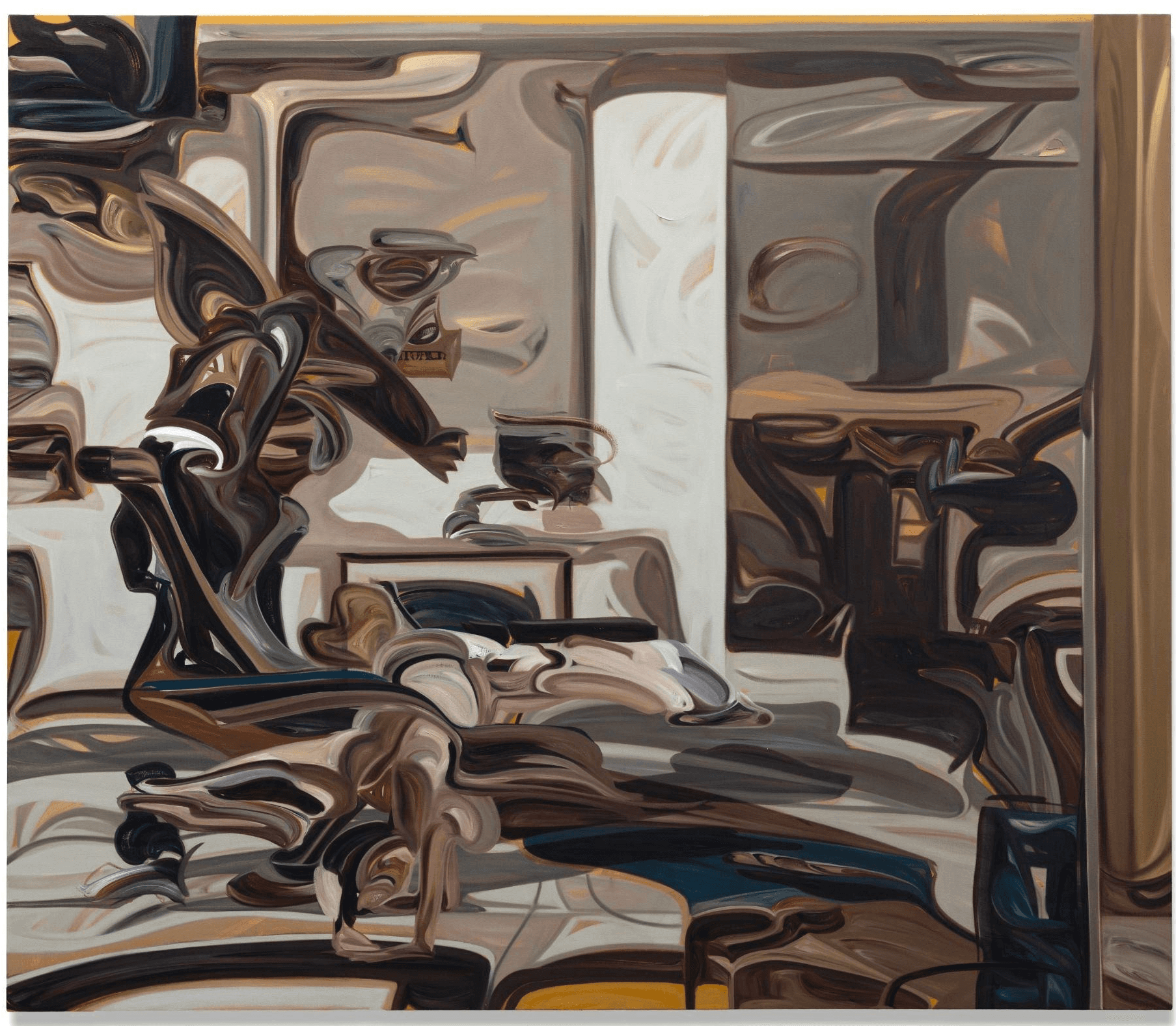 Luke Agada, Of Tempest, Of Dreams, 2026. Oil on canvas, 72 × 84 in. © Luke Agada. Courtesy the artist and Sean Kelly, New York.