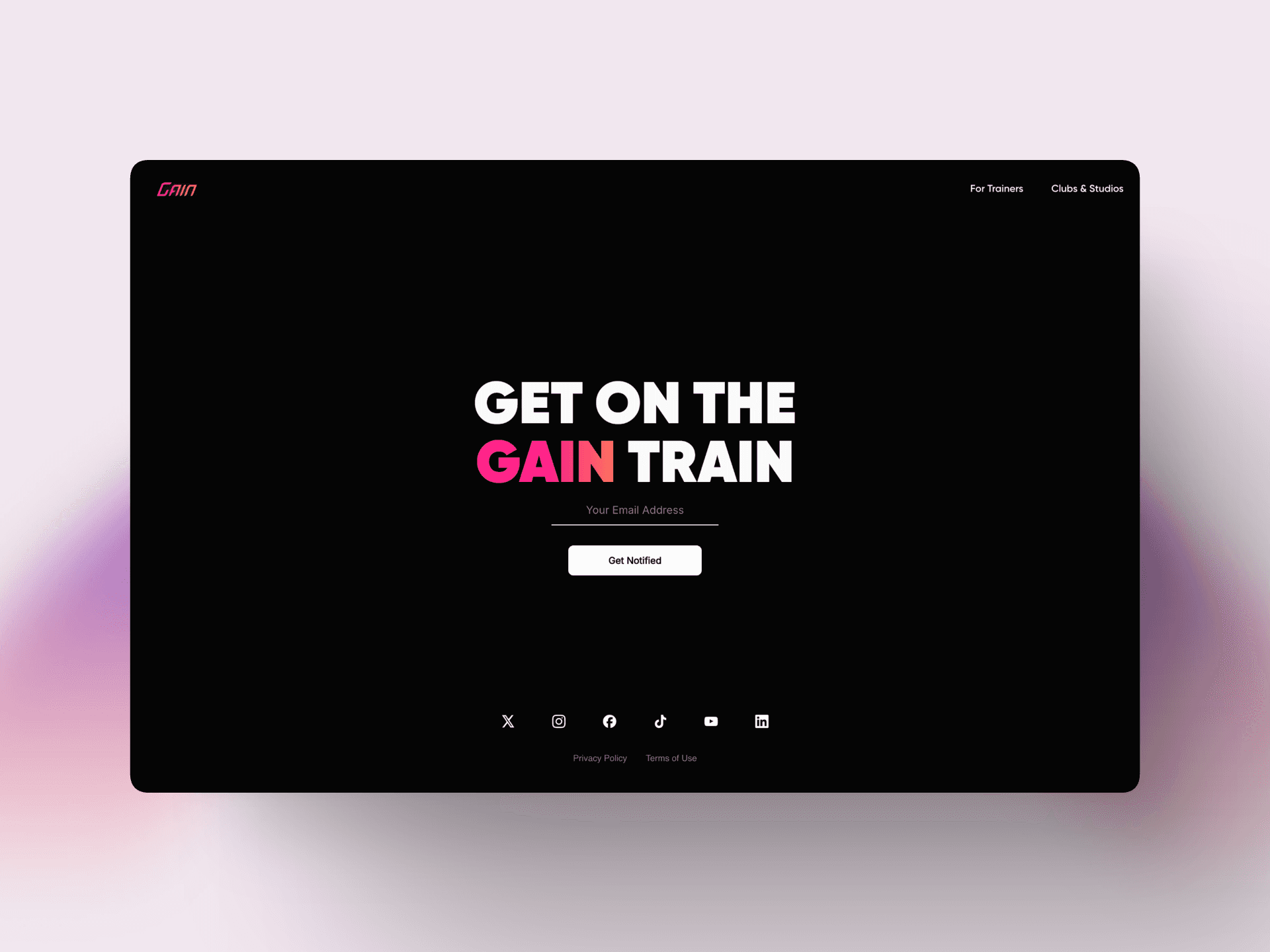 Gain Fitness Mockup 3 - Figma to Framer conversion