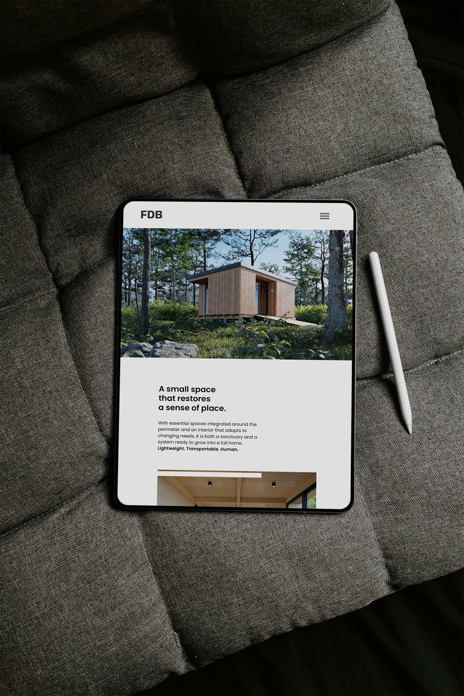 Responsive mobile web design for an architecture firm