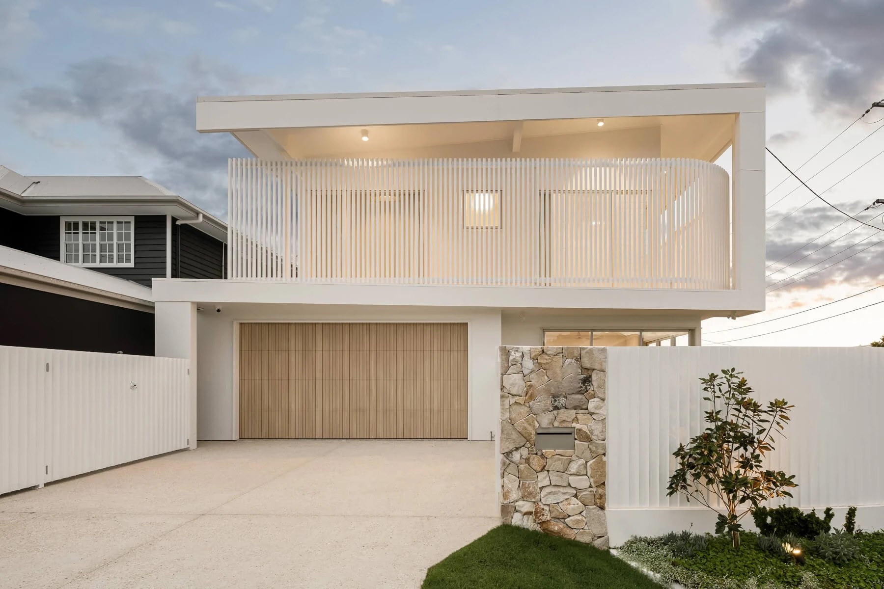 Front facade of Jacaranda House in. Brisbane