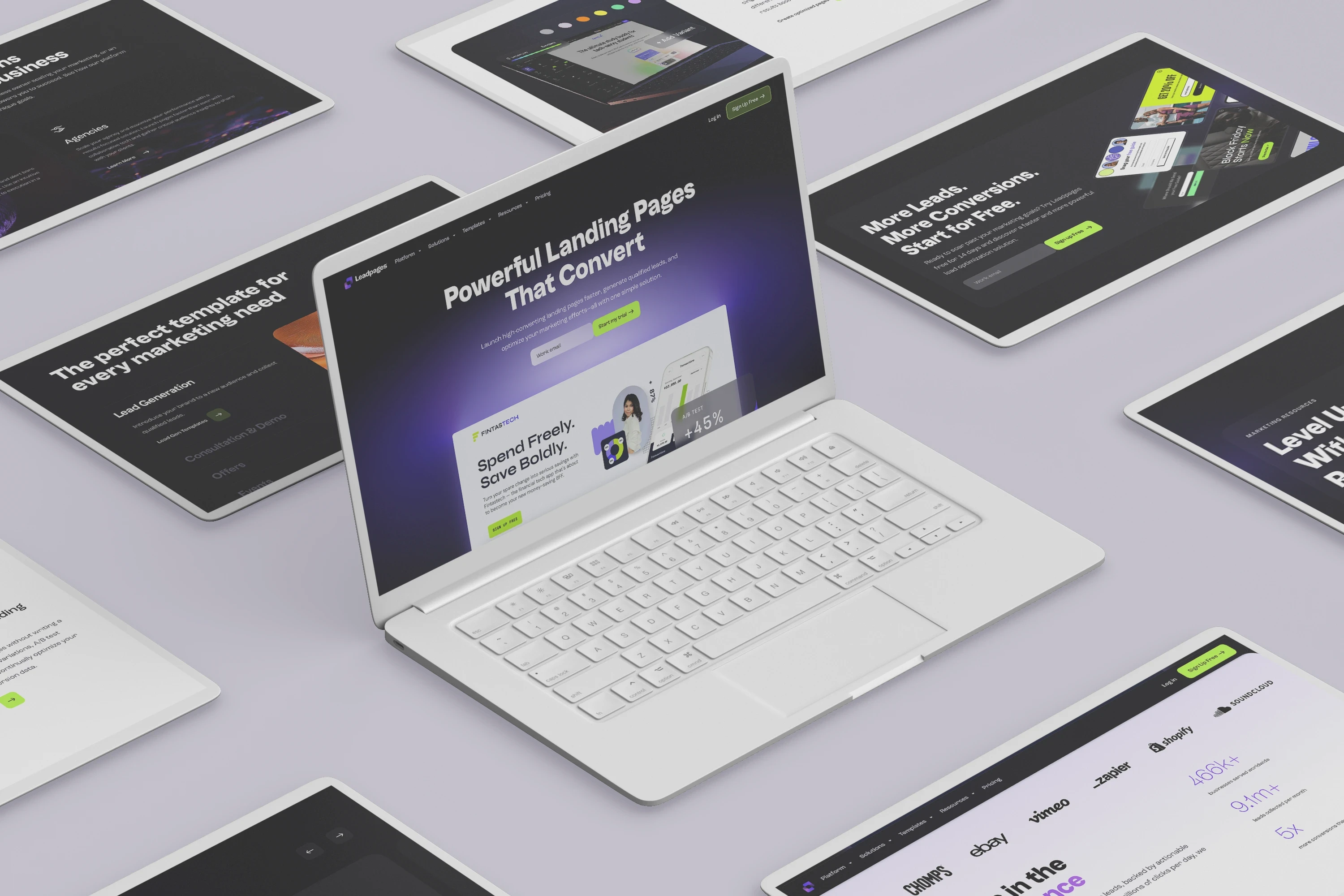 Leadpages CMS components