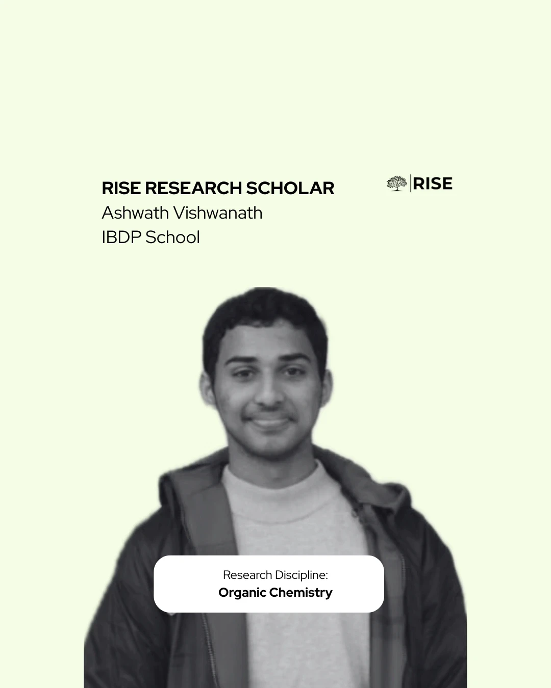 Testimonial from a high school participant in the rise research initiative