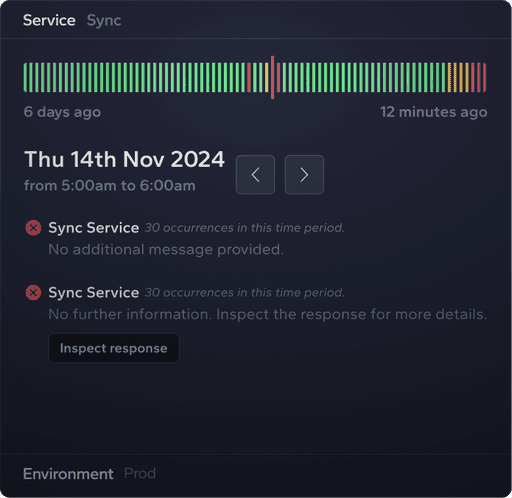 Mobile App Serice Monitoring