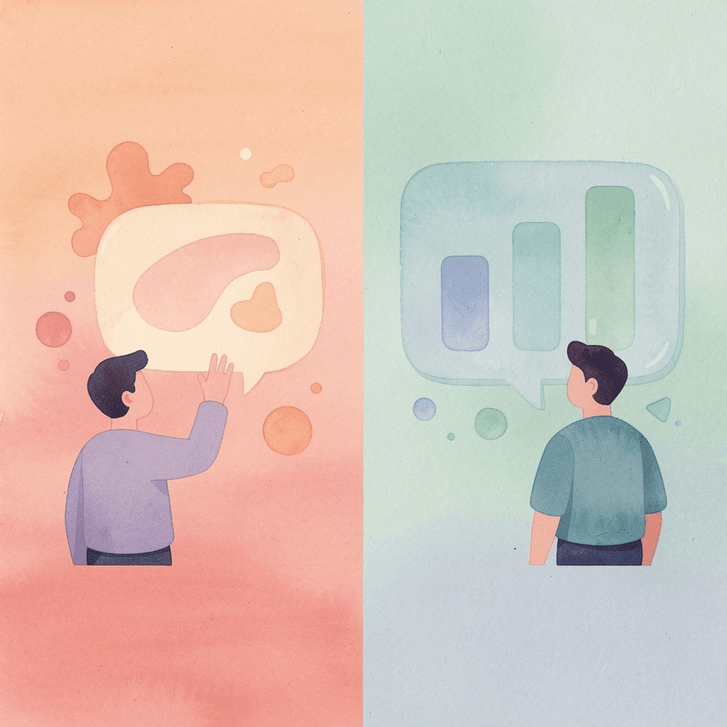  Split scene showing rushed single action versus structured multi-step process