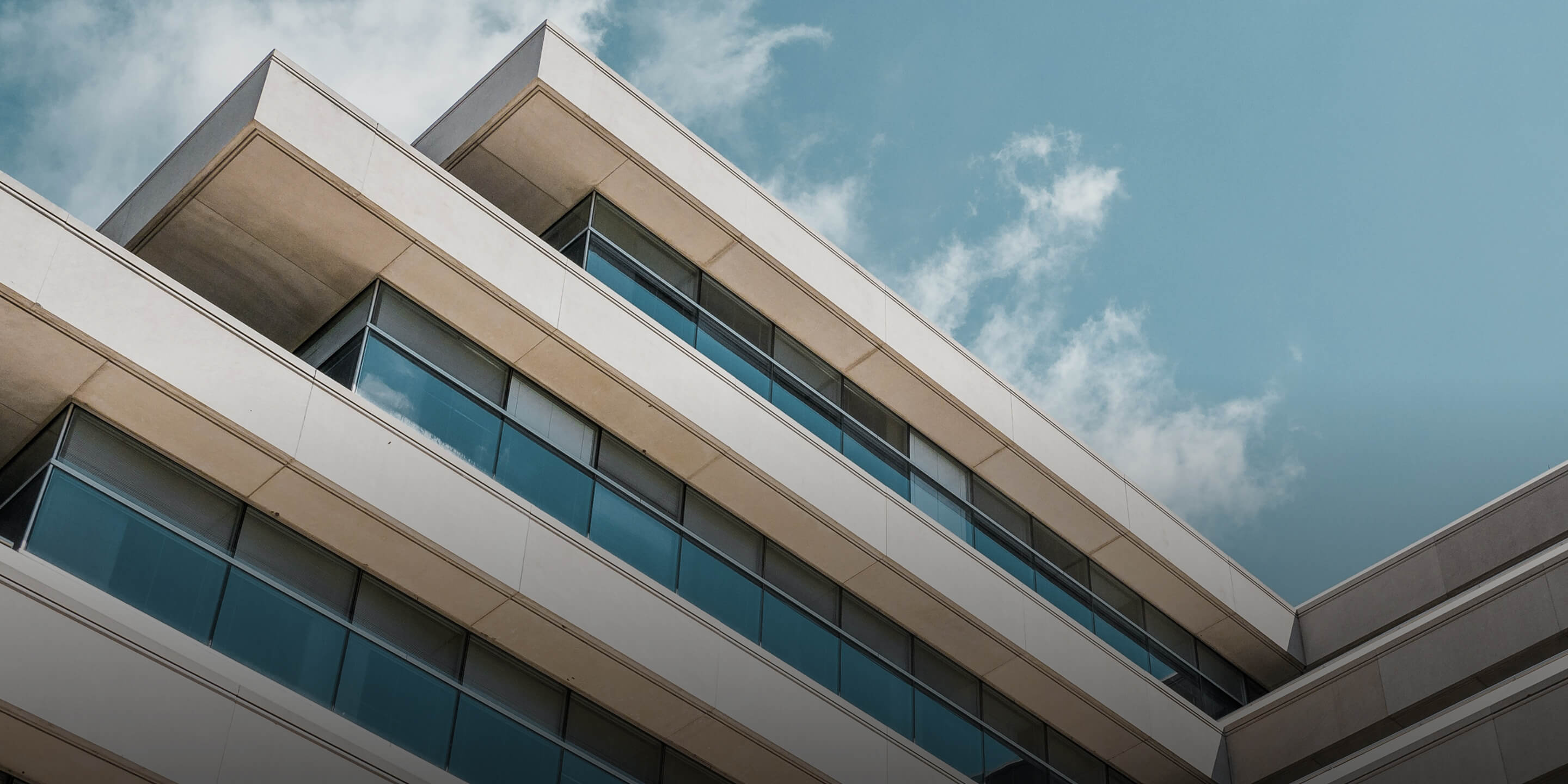 The outside of an office building