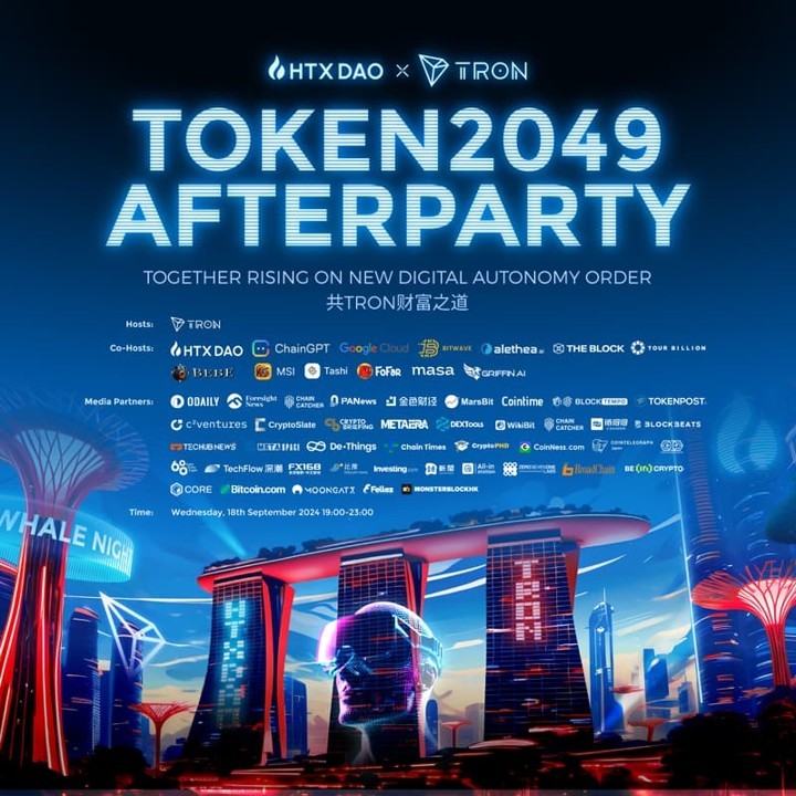 TRON x HTX DAO Token 2049 Afterparty 2024