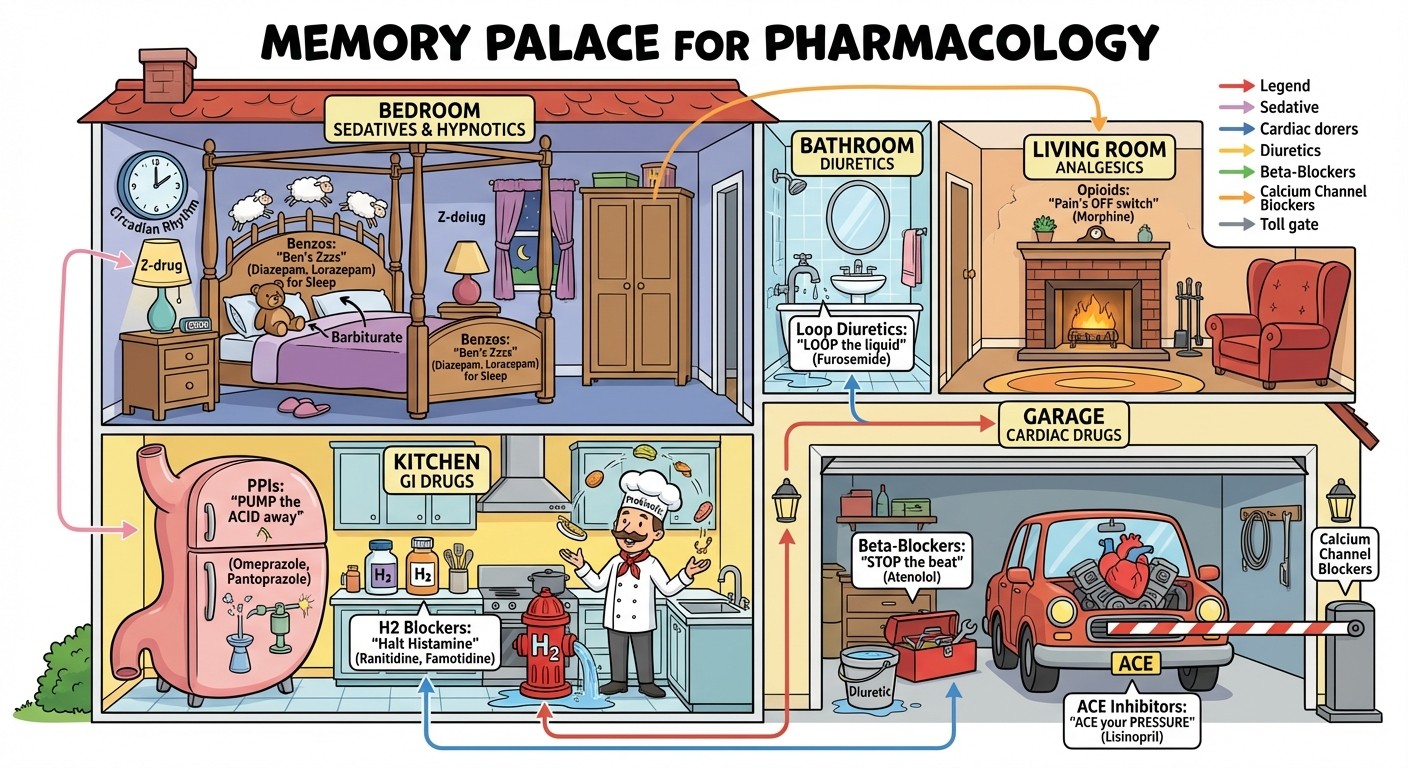 Memory Palace Technique for Pharmacology Learning