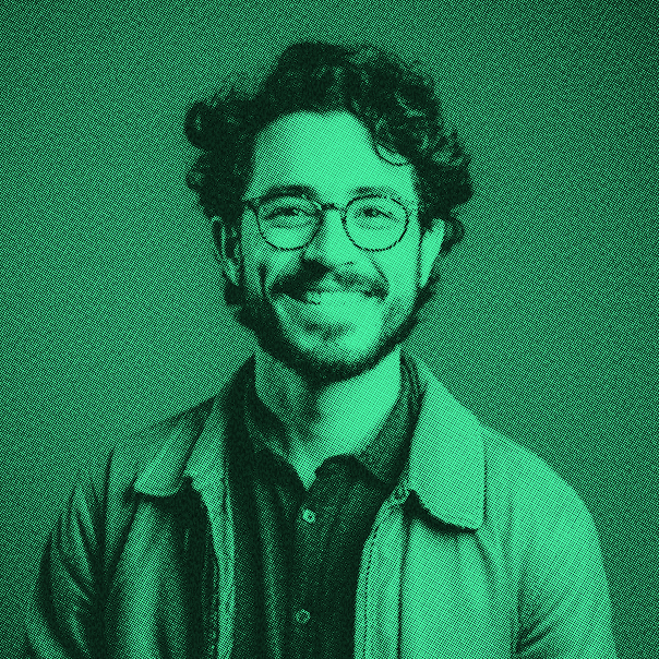 Male team member with glasses