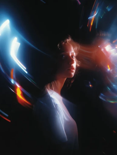 Women On Neon Background