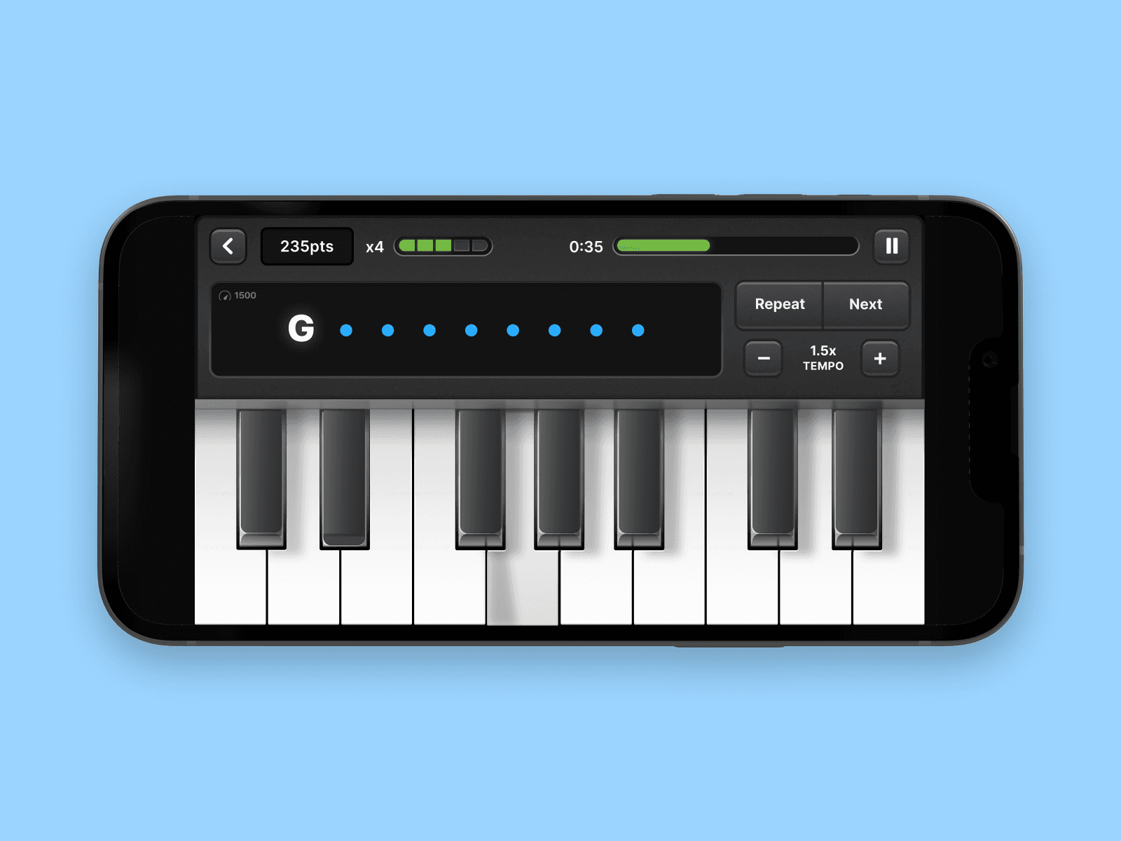 App Screen with open sidebar