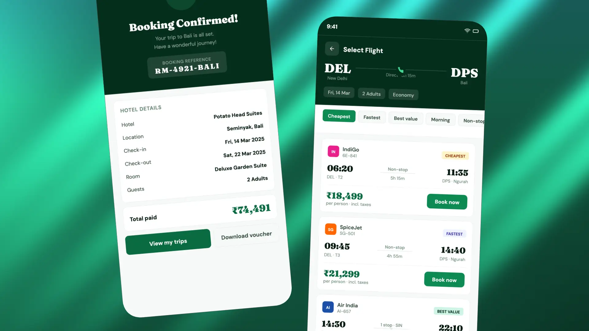 Mobile UI Mockup