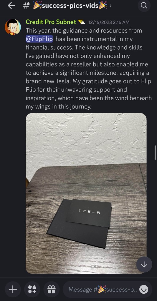 This a review that a client left for FlipFlip on their discord server.