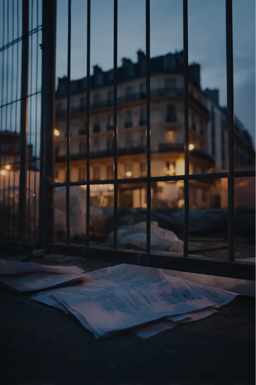 Vue d’un immeuble haussmannien à Paris dont le permis de construire a été refusé