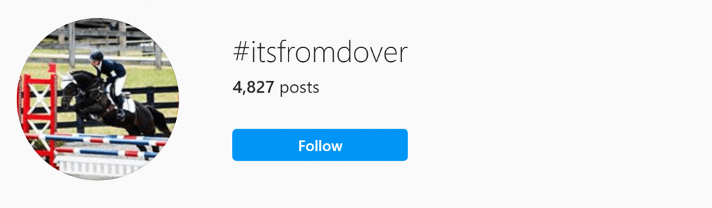 dover branded hashtag