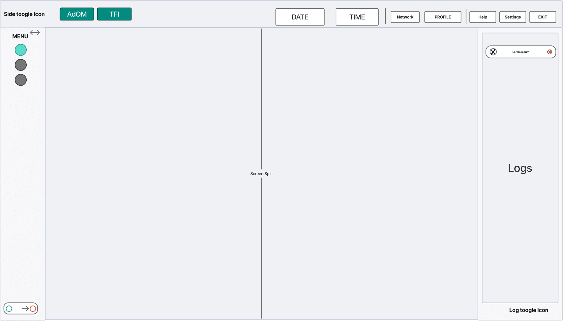 Sketch wireframe