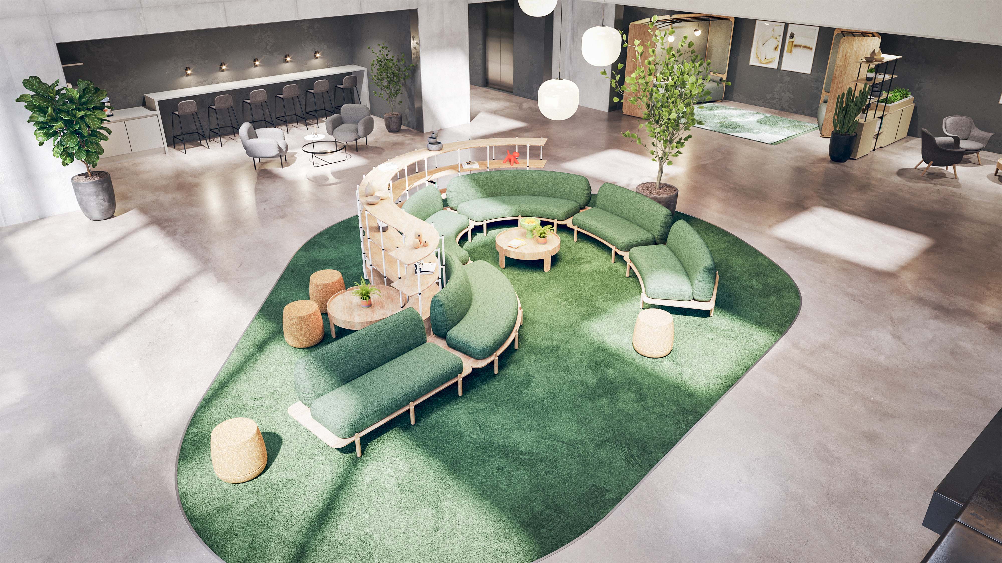 Manchester top CGI company  crafting stunning visuals for Frovi Frӧvi Bae Sofa Furniture pixelspaces Clerkenwell Design Week CDW