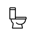 private bathroom line icon