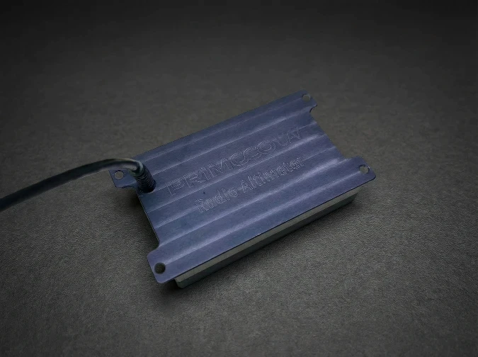 Fly Henry UAV altimeter in dark.