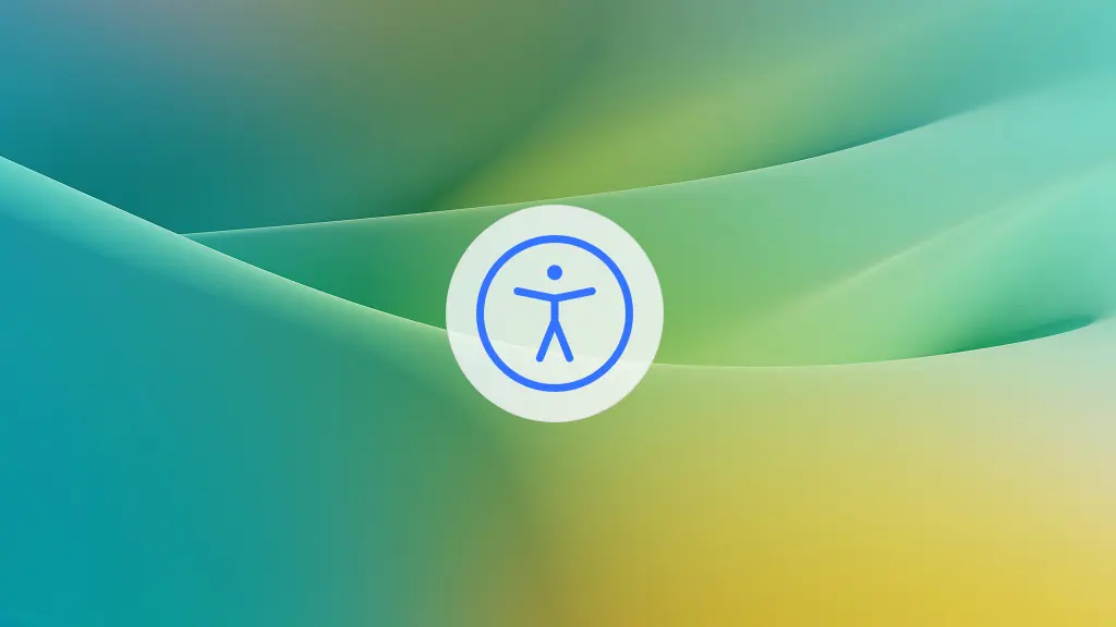 Toolbar activation button against an abstract colourful background