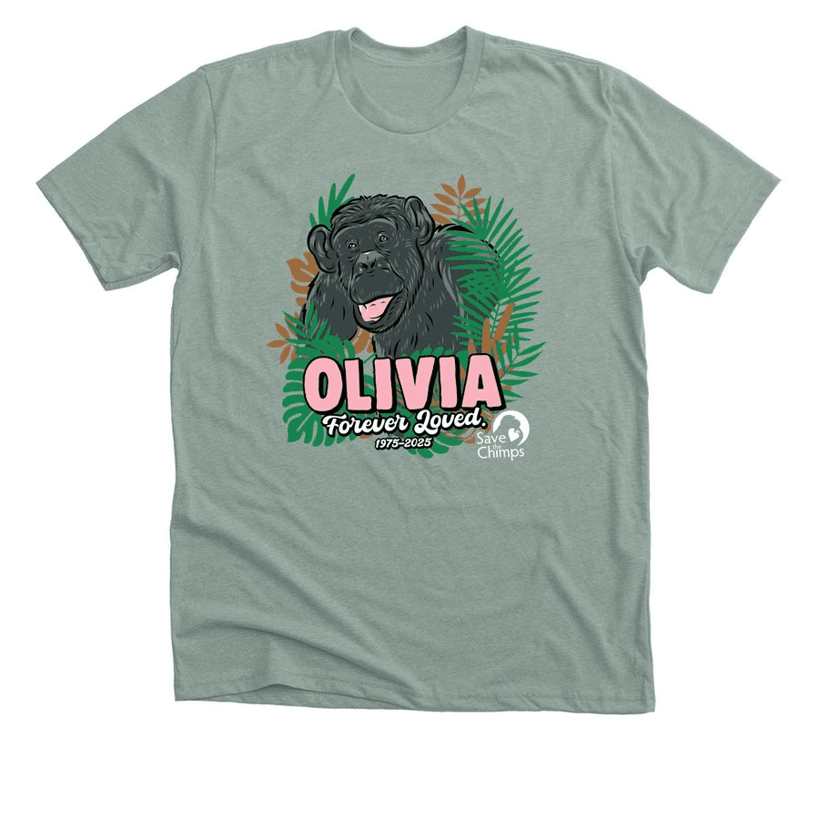 In Loving Memory of Olivia Shirt by Save the Chimps