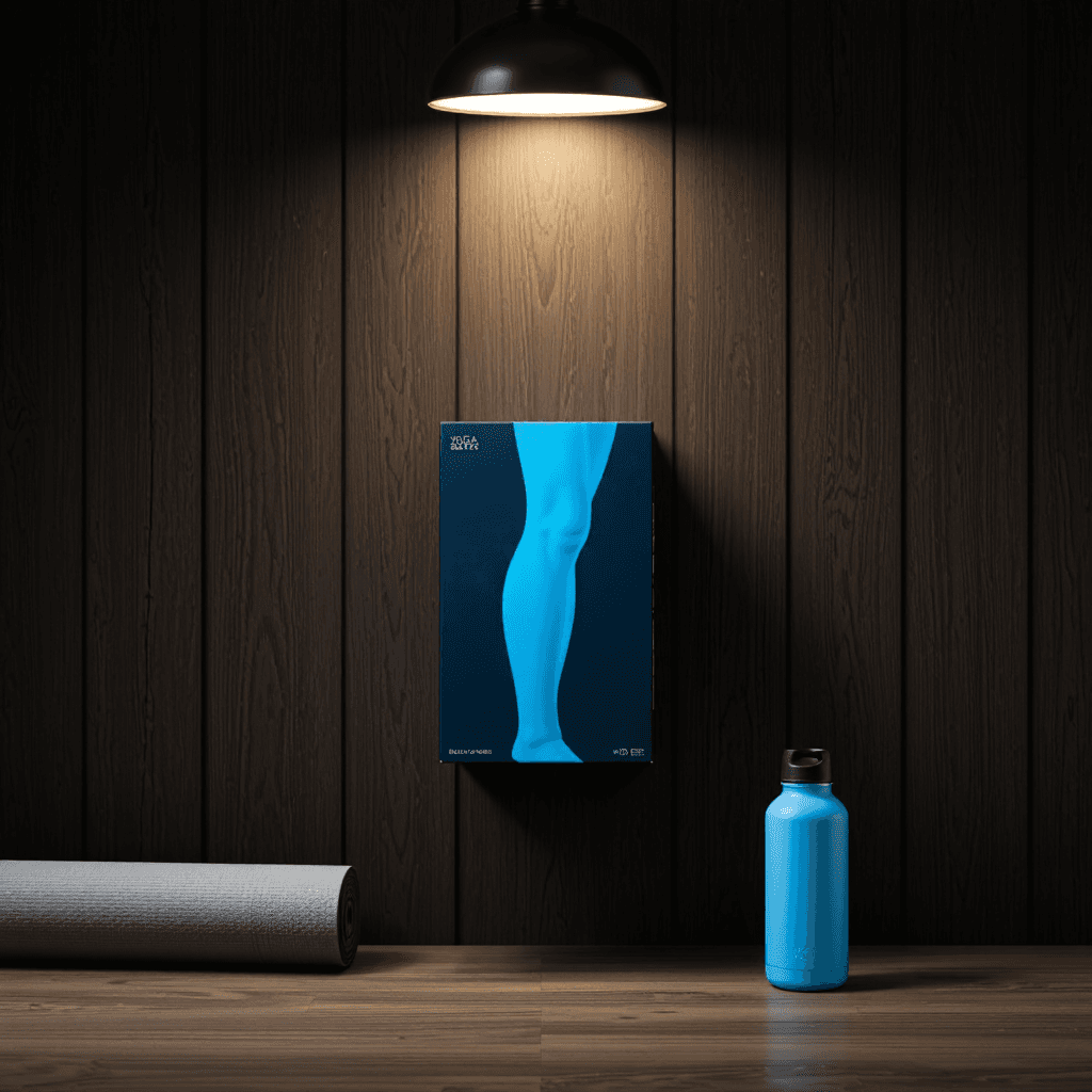 product photography of box of recovery sleeves designed for muscle recovery