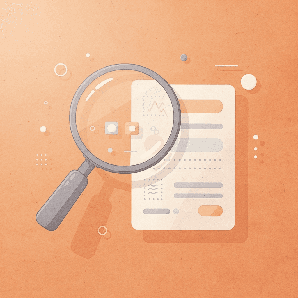 Magnifying glass examining SEO results to verify agency effectiveness - Hire SEO Agency 