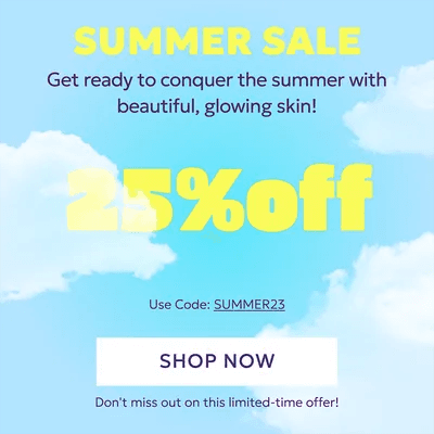 Cloud Animated Summer Sale Social Post and Story Template