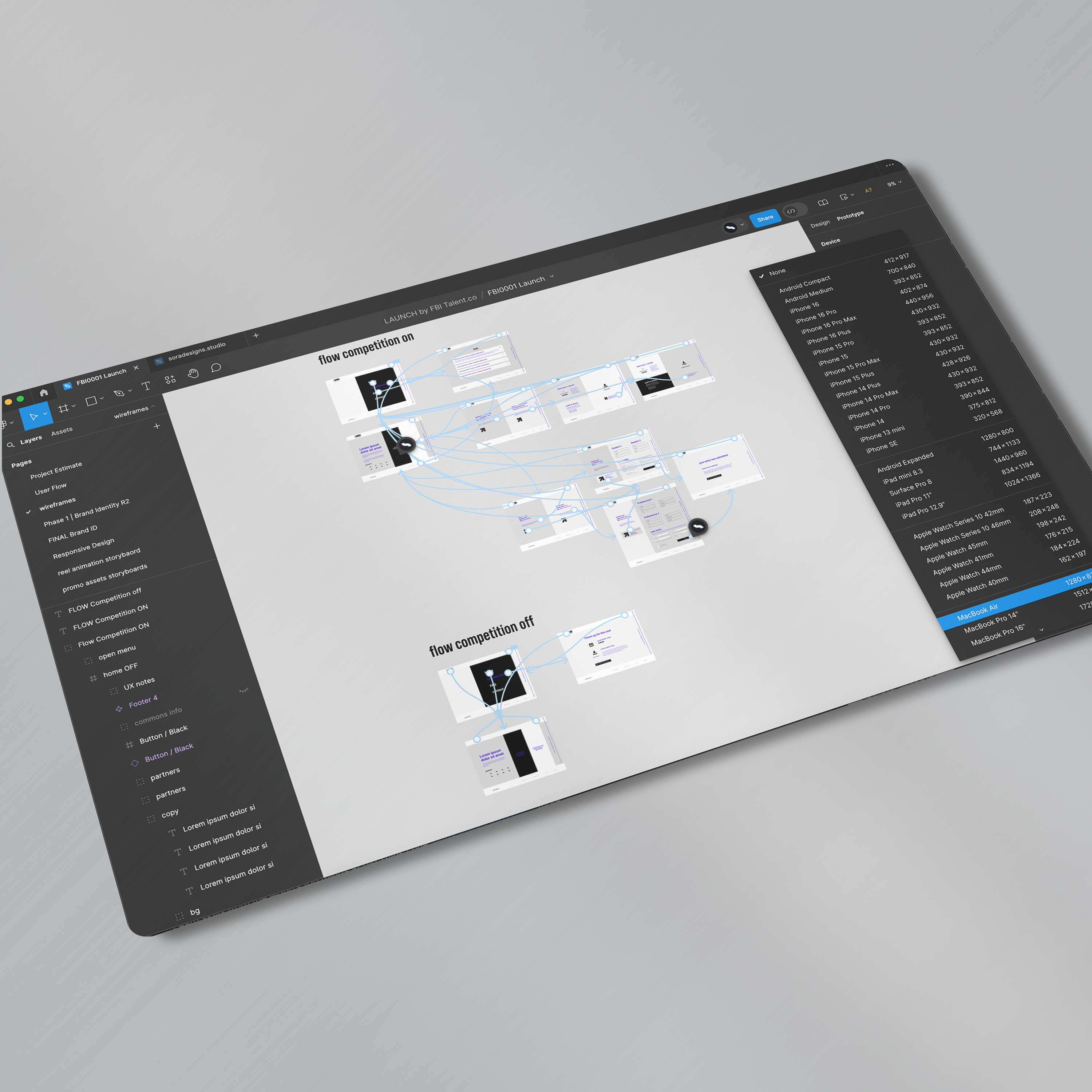 wireframesAndProtypes_mockup_launch_by_FBITalent_co_soradesignsstudio