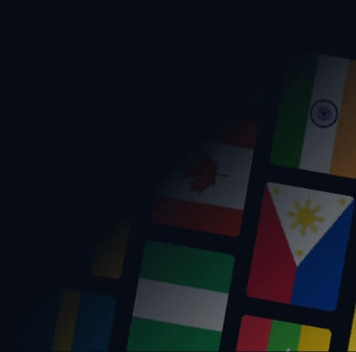 Country flags with gradient