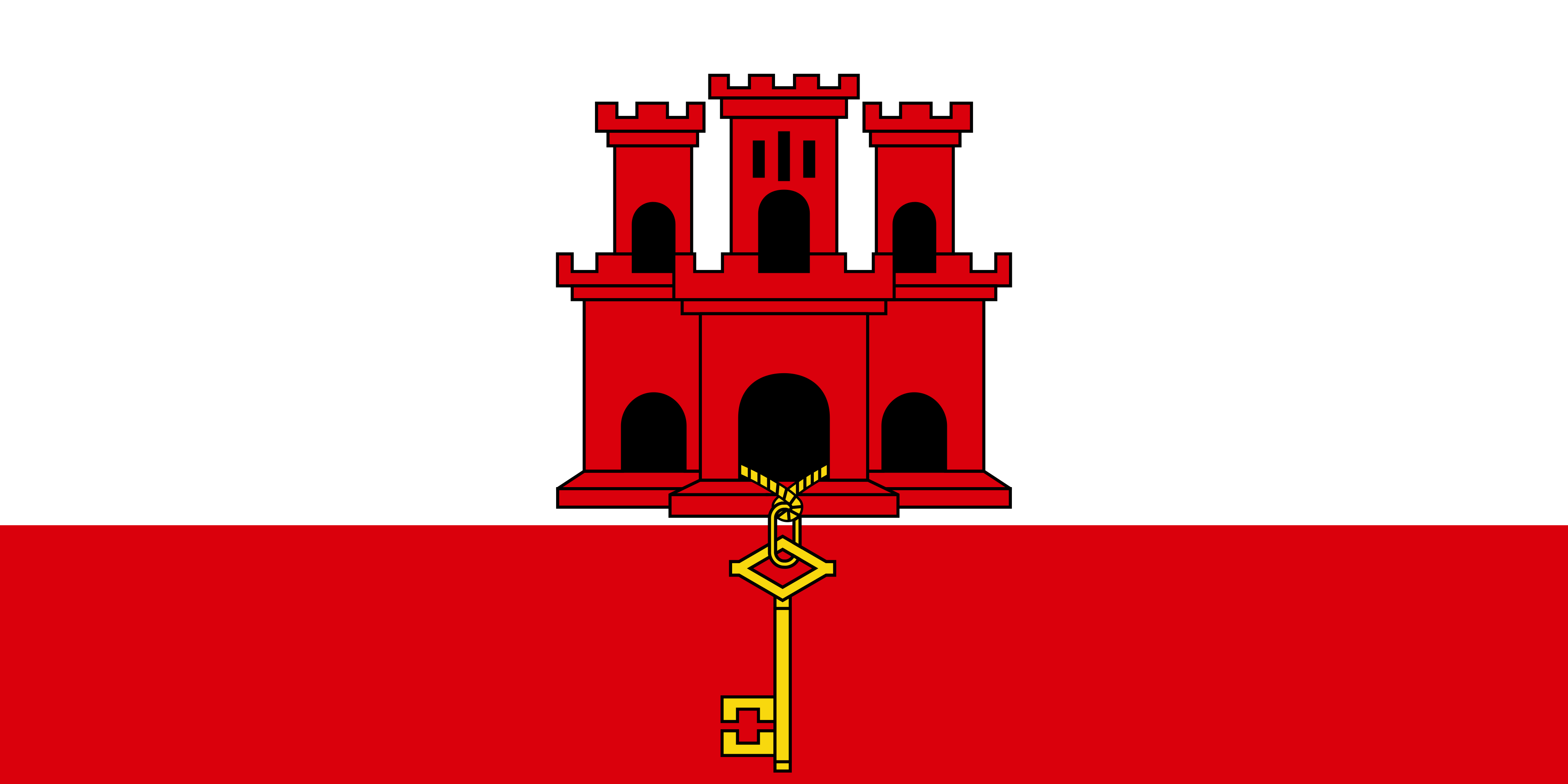 The Gibraltar flag